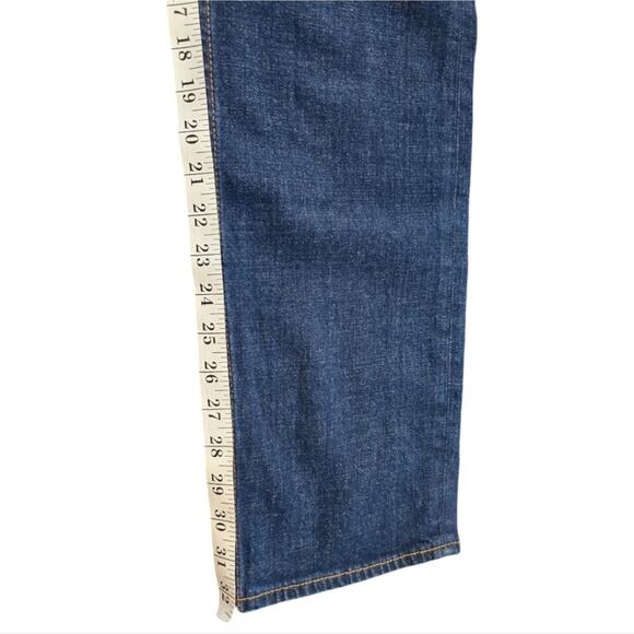 Abercrombie & Fitch‎ Dark Wash Slim Straight Ultra High Rise Jeans Plus Size 16 - Picture 7 of 13